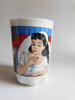 Zsolnay retro snow white mug