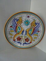 Beautiful beautiful Italian deruta hand painted flawless ceramic wall plate