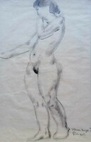István Ilosvai Varga ( 1895 - 1978 ) nude, Paris 1925