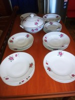 Antique. Beautiful tableware with a rose flower pattern!