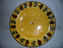 Városlőd majolica wall plate