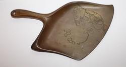 Antique Art Nouveau copper crumb pad