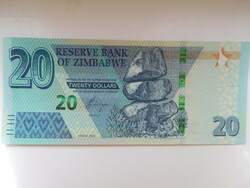 Zimbabwe 20 dollár 2020 UNC