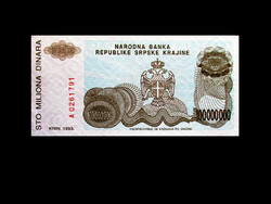 Ounce - one hundred million dinars - 1993 Serbian Republic of Krajina
