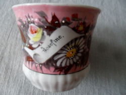 Large Pink Antique Memory Mug