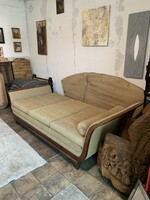 Art Deco Sofa bed or Daybed 1920-1930 / Art Deco Hattyú ágy vagy szófa 1920-1930