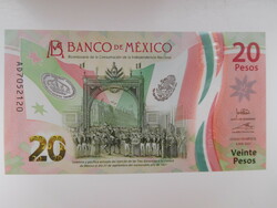 Mexikó 20 pesos 2021 UNC Polymer