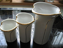 White gold vase series apulum fena porcelain