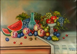 1D939 xx. Century painter: table fruit still life