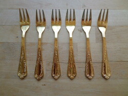 Solingen nivella 24k gold-plated Rococo dessert fork - for replacement