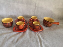 Tófej coffee set, with accessories, for 4 people