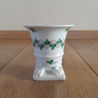 Régi Herendi porcelán váza Petrezselyem minta