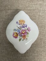 GDR German flower pattern porcelain ring holder a21