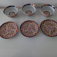 Breakfast set muesli bowls Asian Japanese richly gilded
