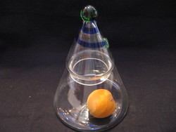 Covered artistic conical holder, storage