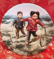 Children's decorative plate, porcelain plate 2. (M2054)