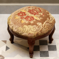 Italian baroque seat, stool, puff