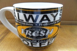 Rare collector's nostalgia mug, always fresh coffee