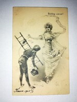 Kéményseprős litho BUÉK képeslap 1903.    311