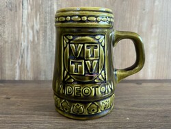Kispest granite jug with videoton logo and inscription