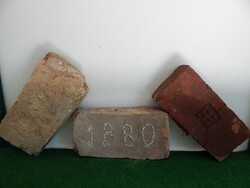 Bricks with Hungarian year, monogram and coat of arms, 3 pieces for sale!