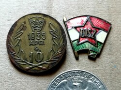 Pioneer - diss decoration badge 1955 and cap badge