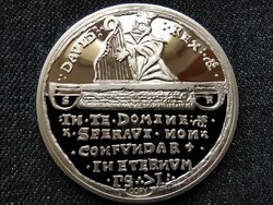 Miklós Zrínyi taller 1533 s-r silver commemorative medal re-minted pp (id60910)