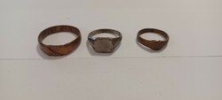 3 old rings in one