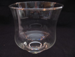 Hurricane candle holder, vase, decorative glass with small base