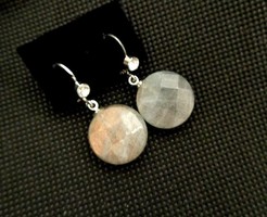 Labradorite mineral earrings