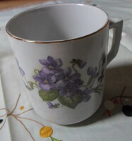 Zsolnay porcelán, ibolyás (teás) bögre