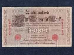 Németország Második Birodalom (1871-1918) 1000 Márka bankjegy 1910 (id5679)