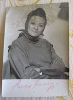 Kiss manyy unforgettable actress Hungarian film star rare ca. 1961 Photo sheet signed and autographed