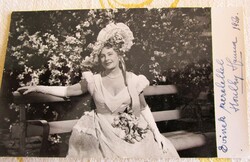 Honthy hanna prima donna unforgettable actress hügel jajnalka rare 1956 photo sheet signed autographed
