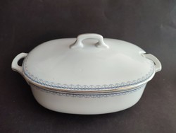 Hüttl tivadar porcelain soup bowl with lid serving tray - ep