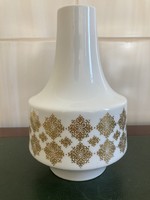Heinrich Selb Bavaria arany mintázattal ellátott porcelán váza