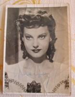 Zita Szeleczky unforgettable actress Hungarian film star rare 1939 photo sheet signed autographed