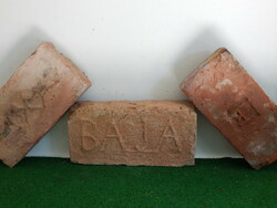 Old Hungarian coat-of-arms bricks,. Monogrammed, miner and Hortobágy for sale together!