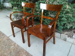 A curiosity! Special art deco armchairs in a pair. Lajos Kozma approx. 1920. Occasional purchase!