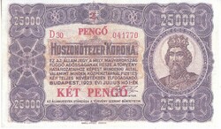 Magyarország 20000 korona / 2 pengő REPLIKA 1923 UNC