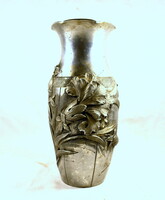 French Art Nouveau pewter vase by L. Houzeaux around 1920!