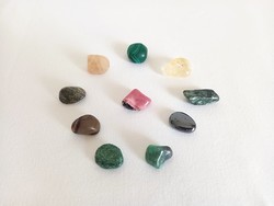 10 different polished mineral stones