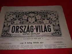Antik 1899 .december 24. ORSZÁG és VILÁG újság magazin szép állapot képek szerint