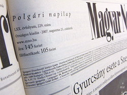 August 23, 2007 / Hungarian nation / birthday!? Original newspaper! No.: 22441