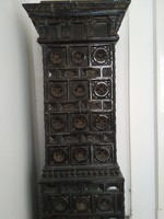 Zsolnay gilded tile stove 1870