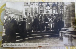 KORONÁZÁS BUDA 1916 UTOLSÓ MAGYAR KIRÁLY IV. KÁROLY KORABELI FOTÓ - FOTÓLAP SZENT KORONA