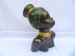 Izsépy - art deco ceramic female bust