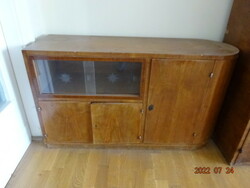 Glass chest of drawers, wooden furniture, cupboard in need of maintenance. Free local delivery. He has! Eagle's Peak
