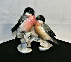 Bird couple -ens porcelain