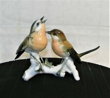 Bird couple -ens porcelain
